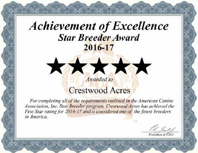 Crestwood Acres Kennels dog breeder 2017cert crestwood, acres, kennels, dog, breeder, 2017cert, crestwood acres, kennel, lyons, ny