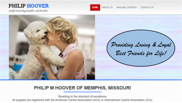 Offical Website for Philip Hoover Dog Breeder